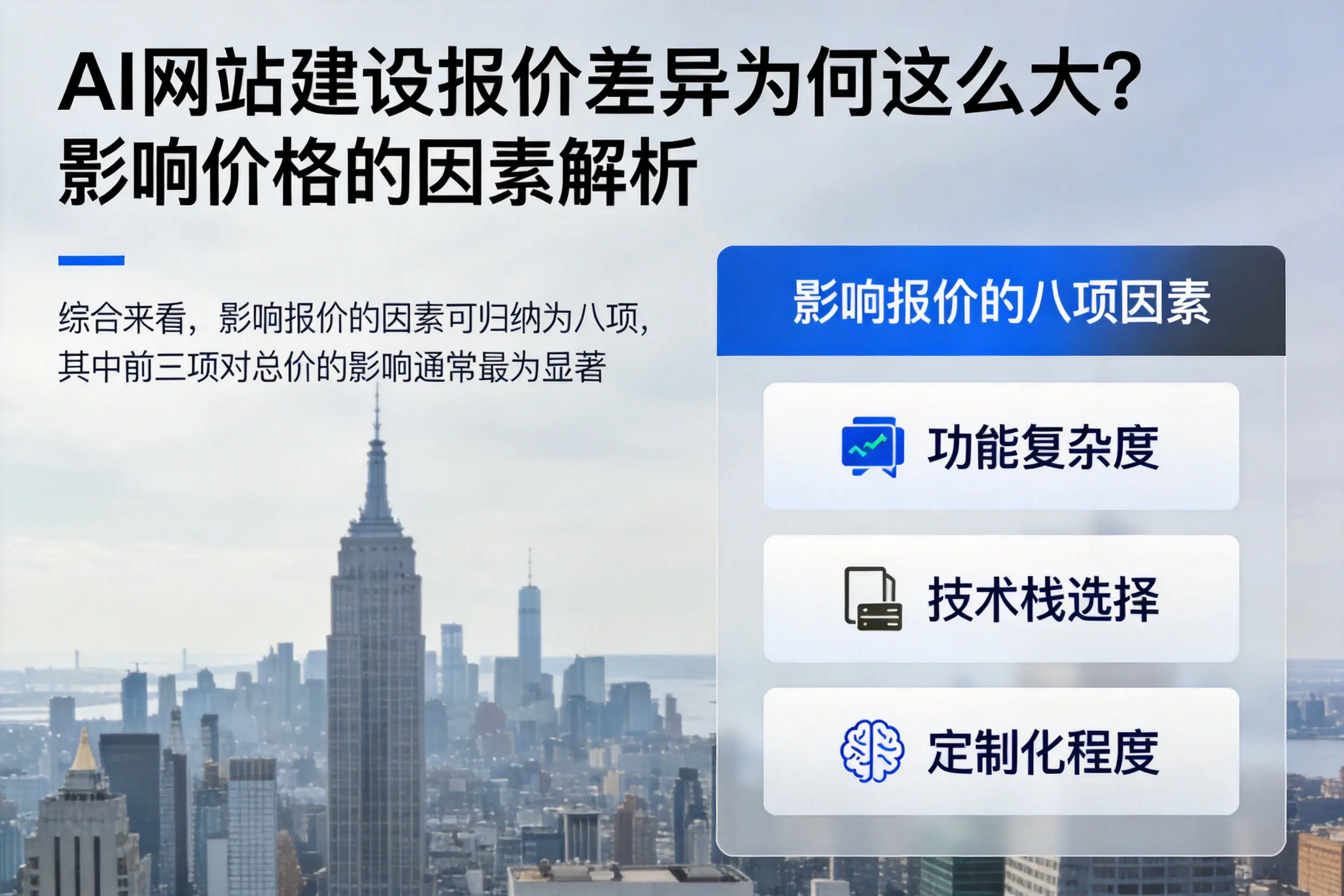 大理AI网站建设报价差异为何这么大?影响价格的因素解析
