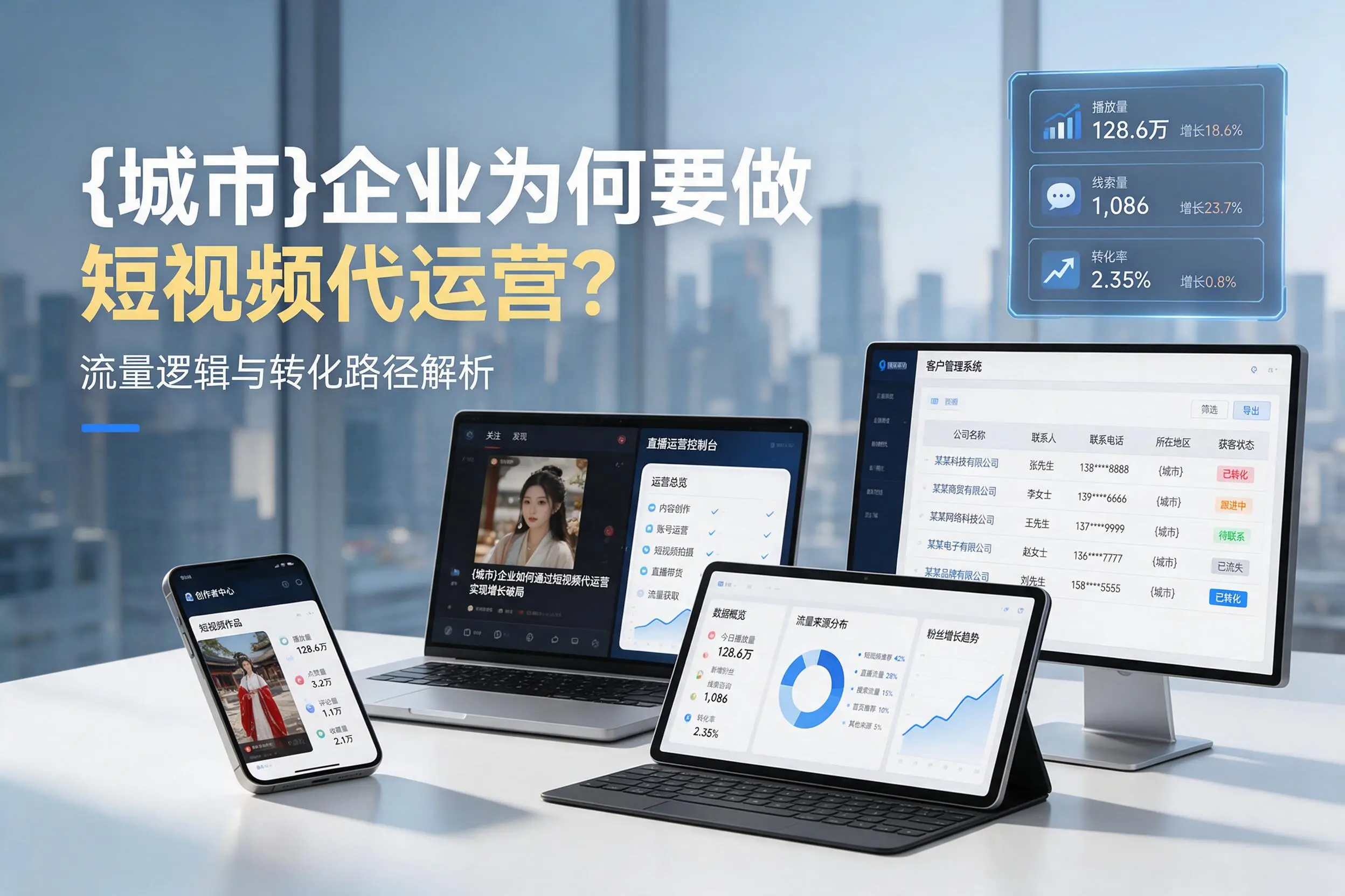 大理企业为何要做短视频代运营？流量逻辑与转化路径解析
