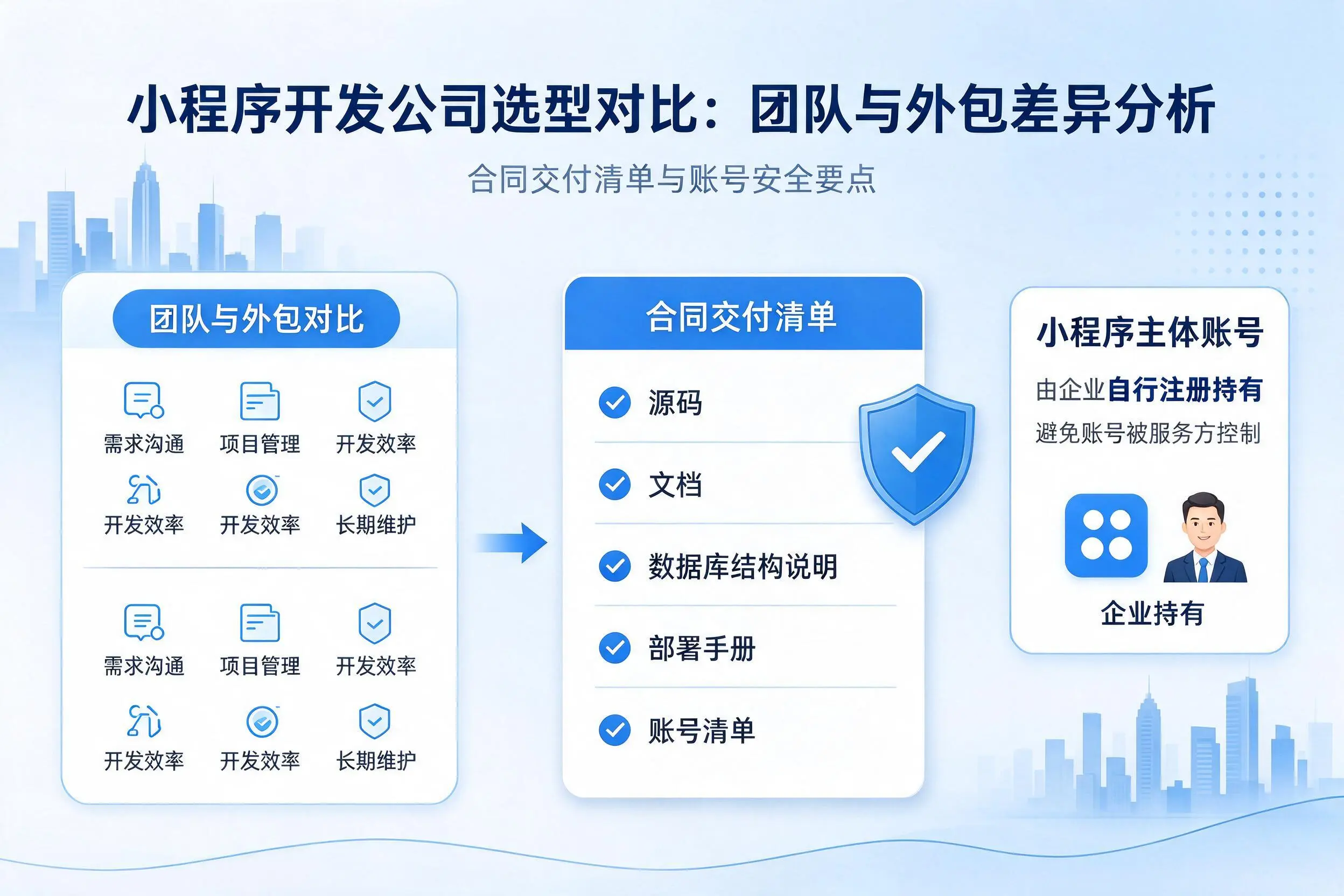 大理小程序开发公司选型对比：团队与外包差异分析