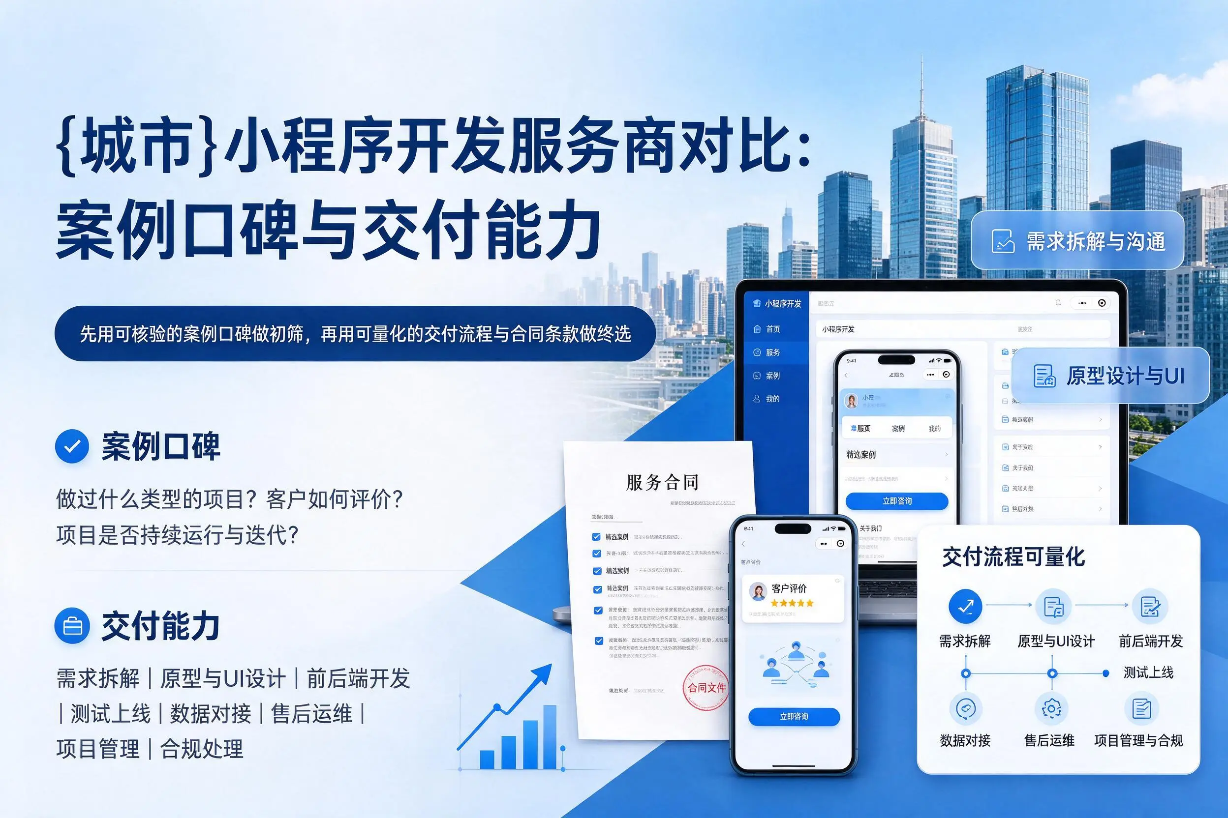 大理小程序开发服务商对比：案例口碑与交付能力