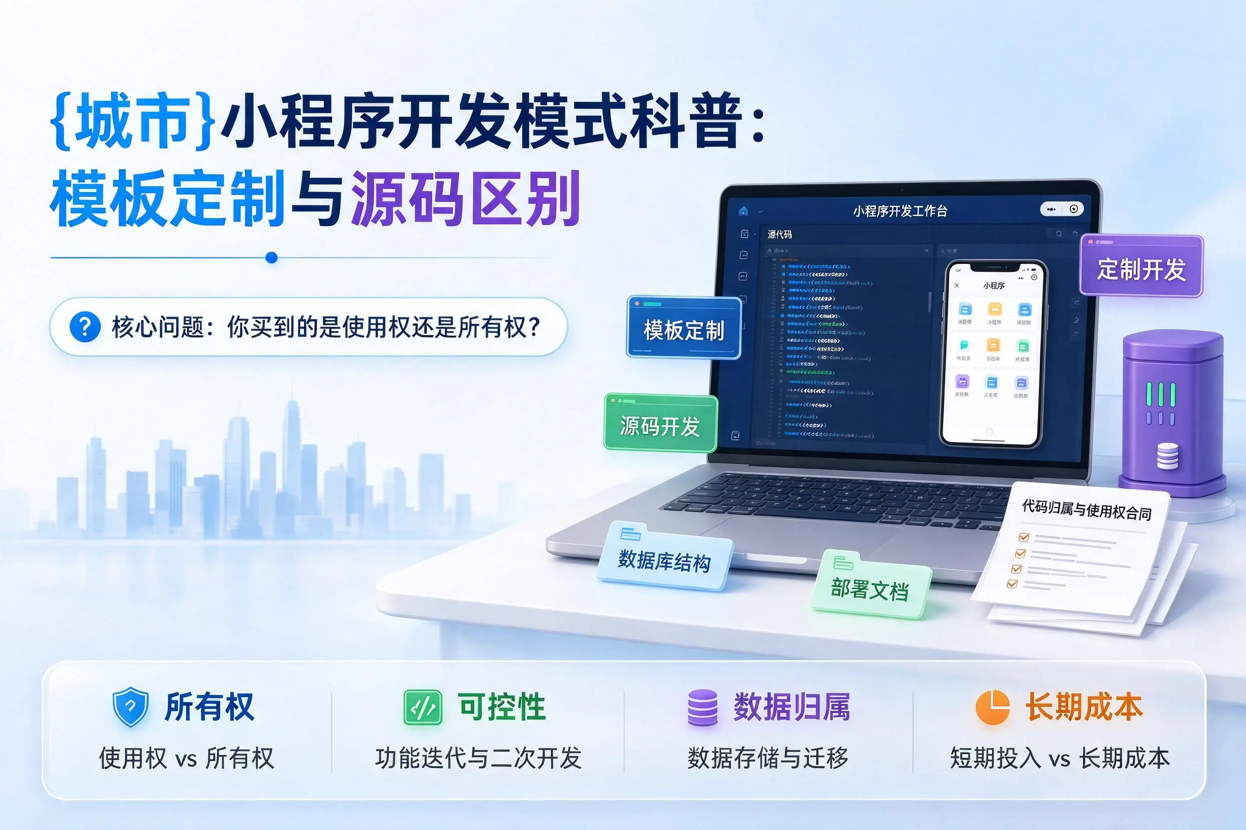 大理小程序开发模式科普：模板定制与源码区别