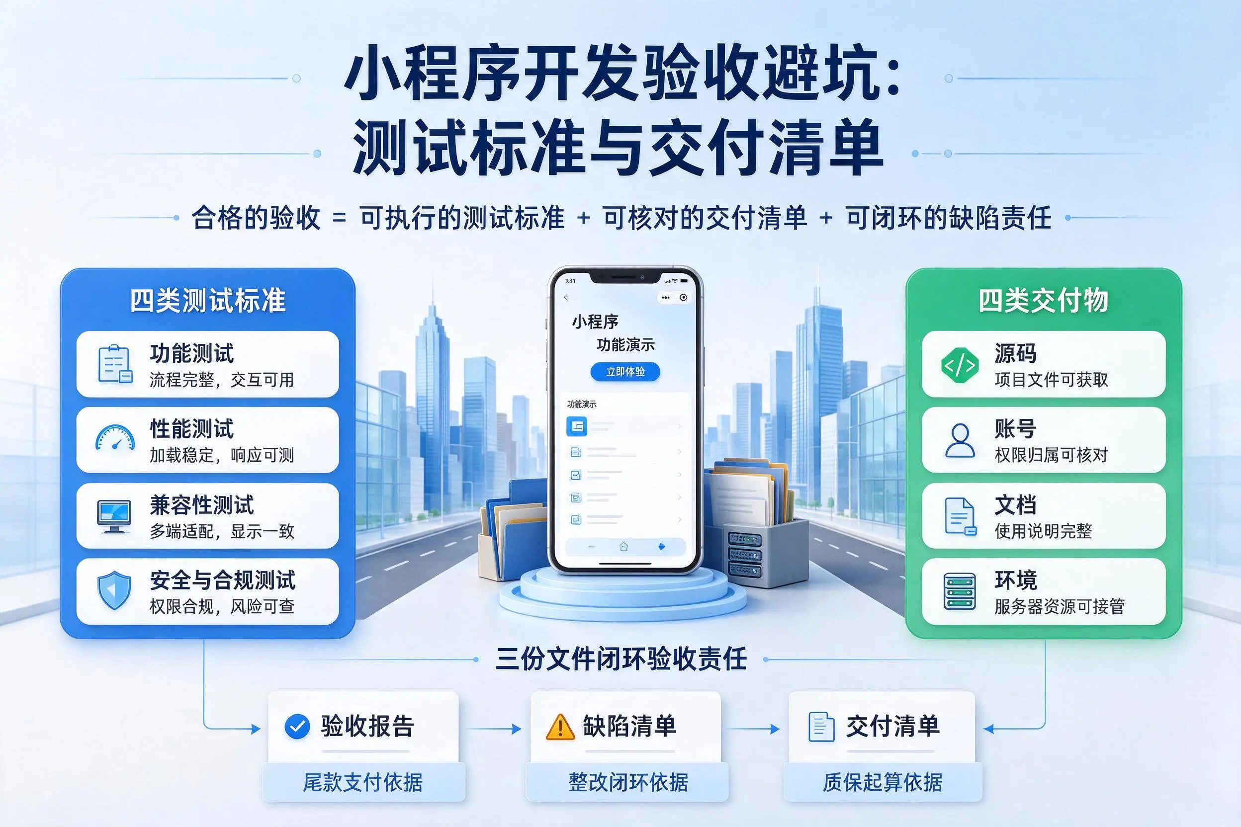大理小程序开发验收避坑:测试标准与交付清单