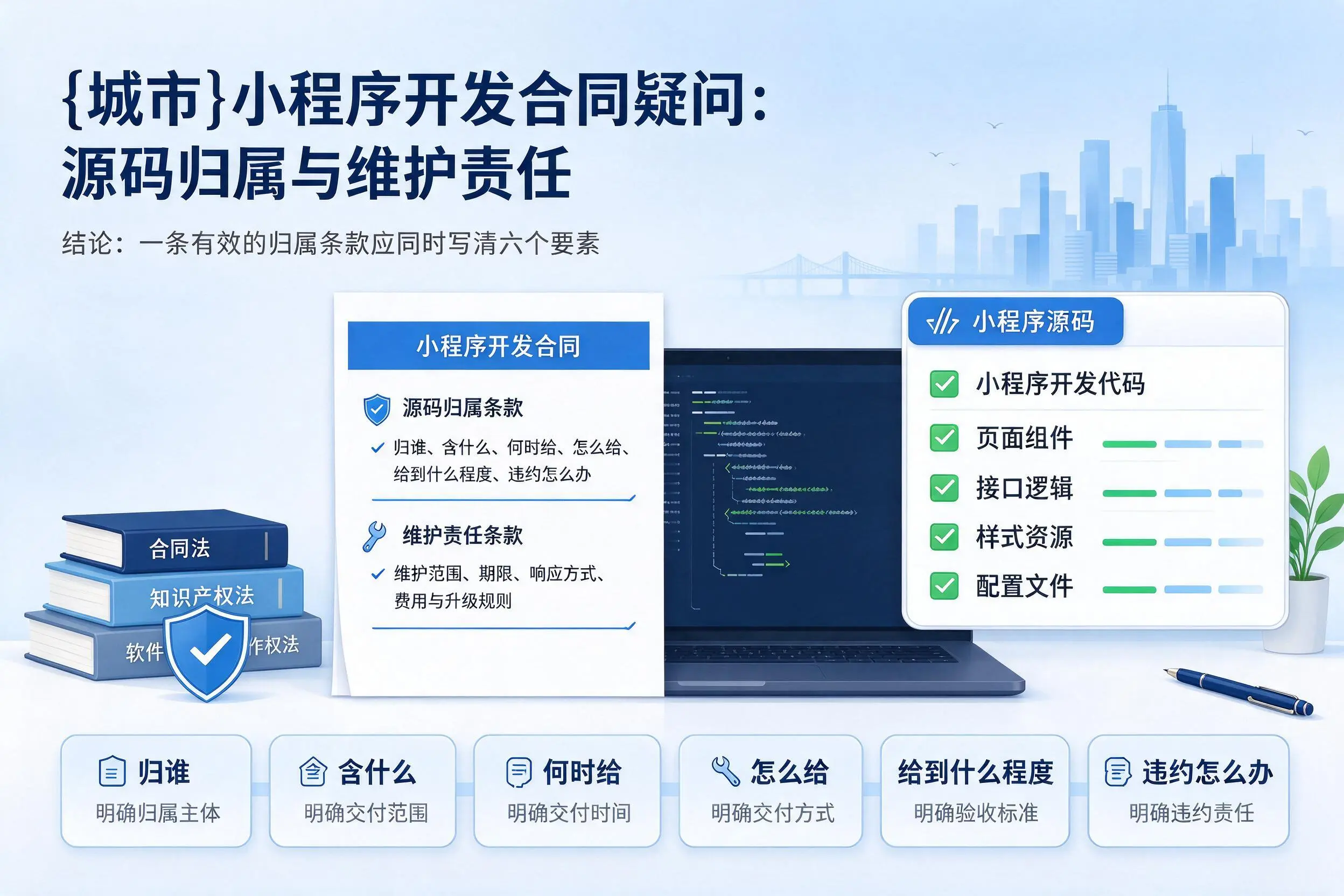大理小程序开发合同疑问：源码归属与维护责任