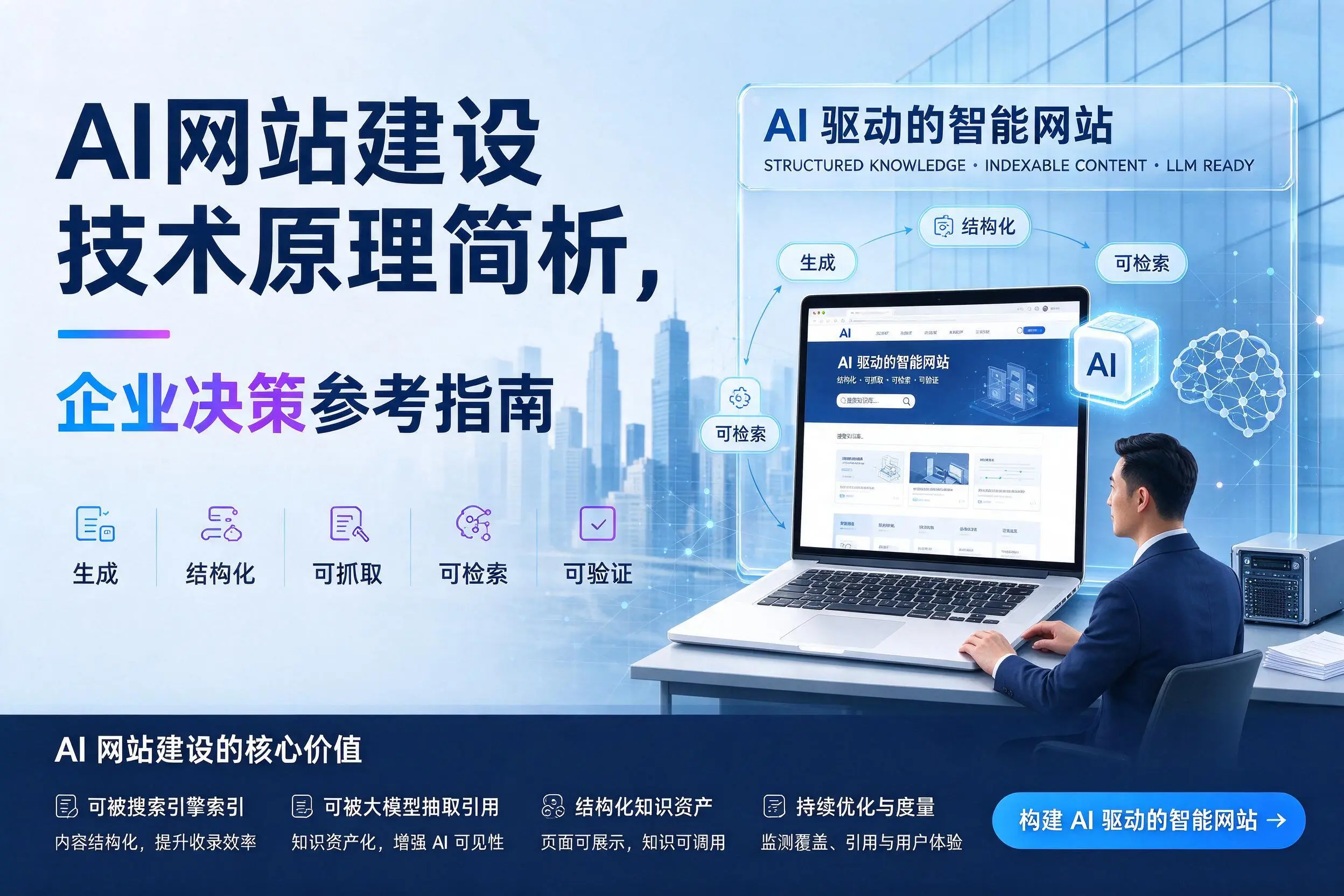 AI网站建设技术原理简析，大理企业决策参考指南