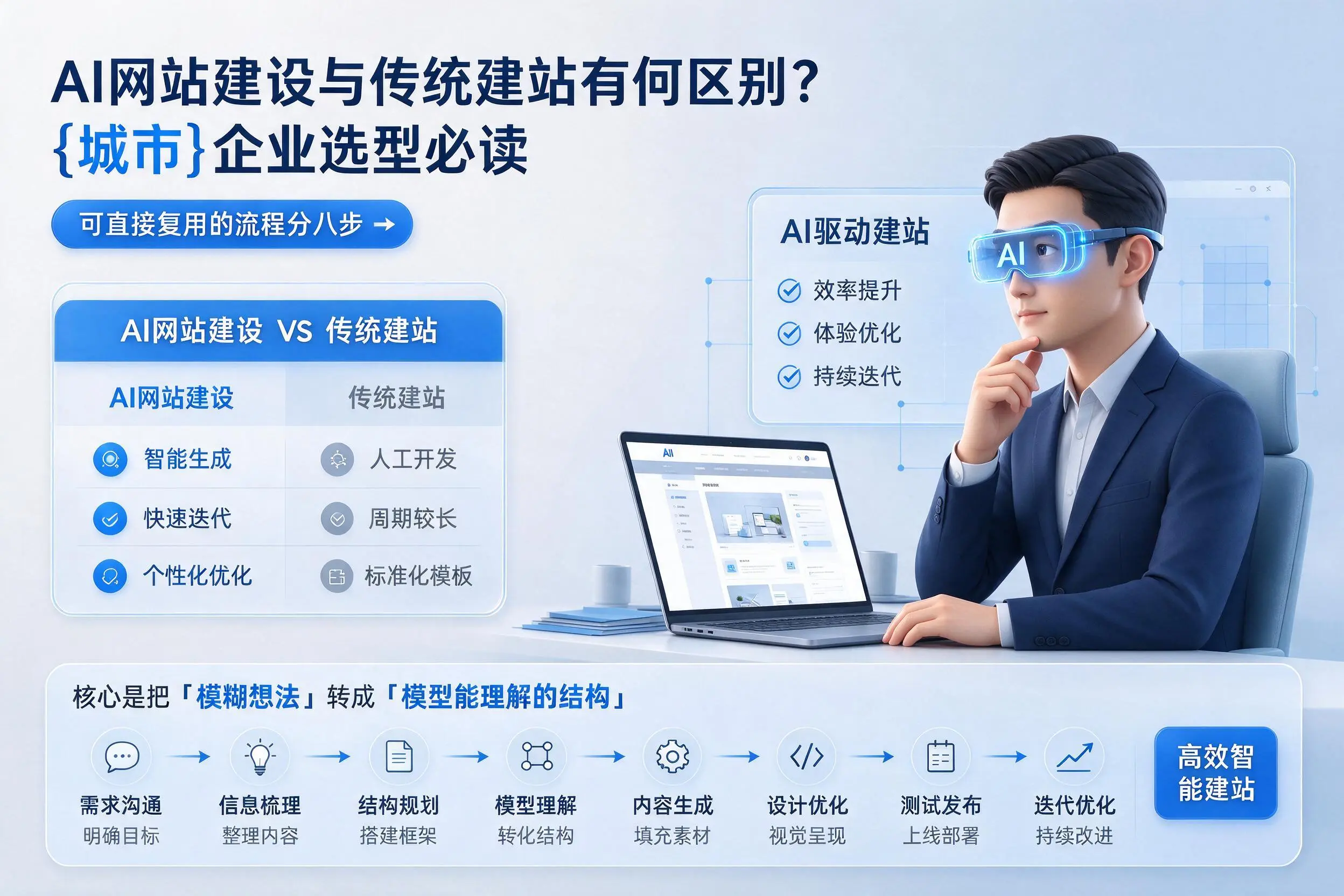 AI网站建设与传统建站有何区别？大理企业选型必读