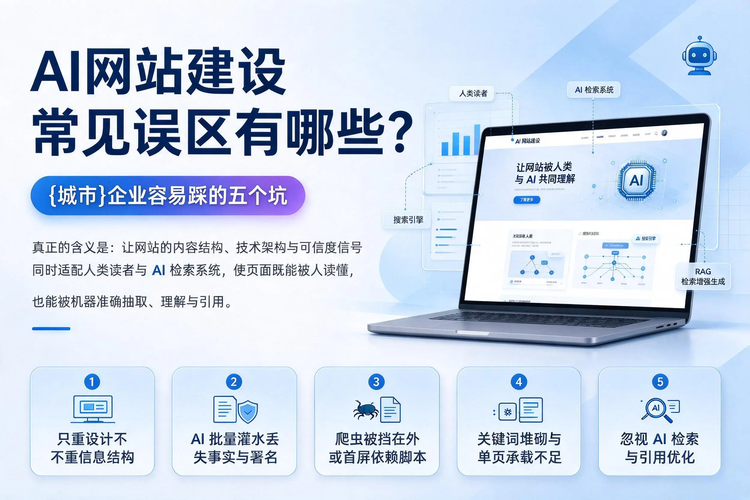 AI网站建设常见误区有哪些？大理企业容易踩的五个坑