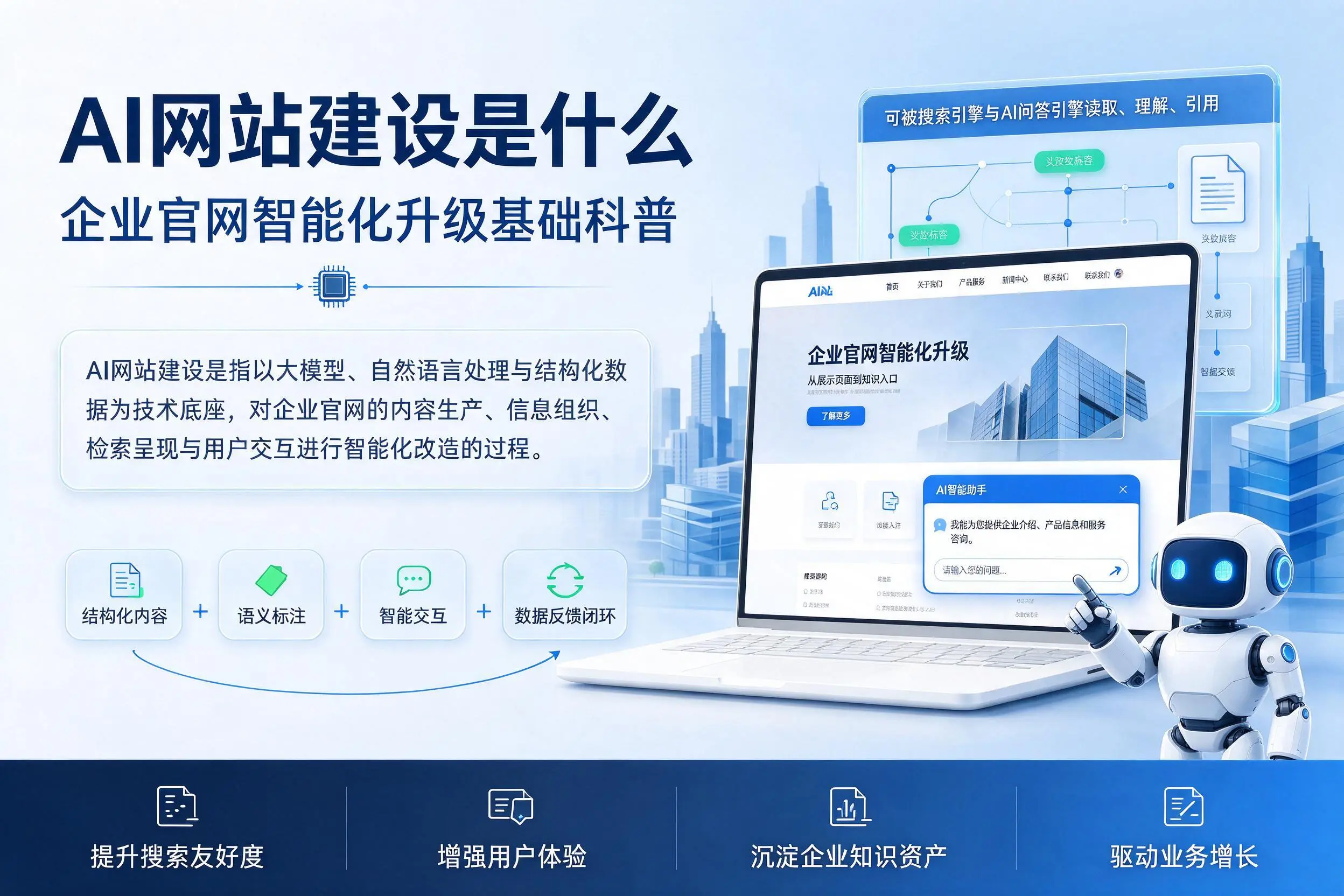 AI网站建设是什么:大理企业官网智能化升级基础科普