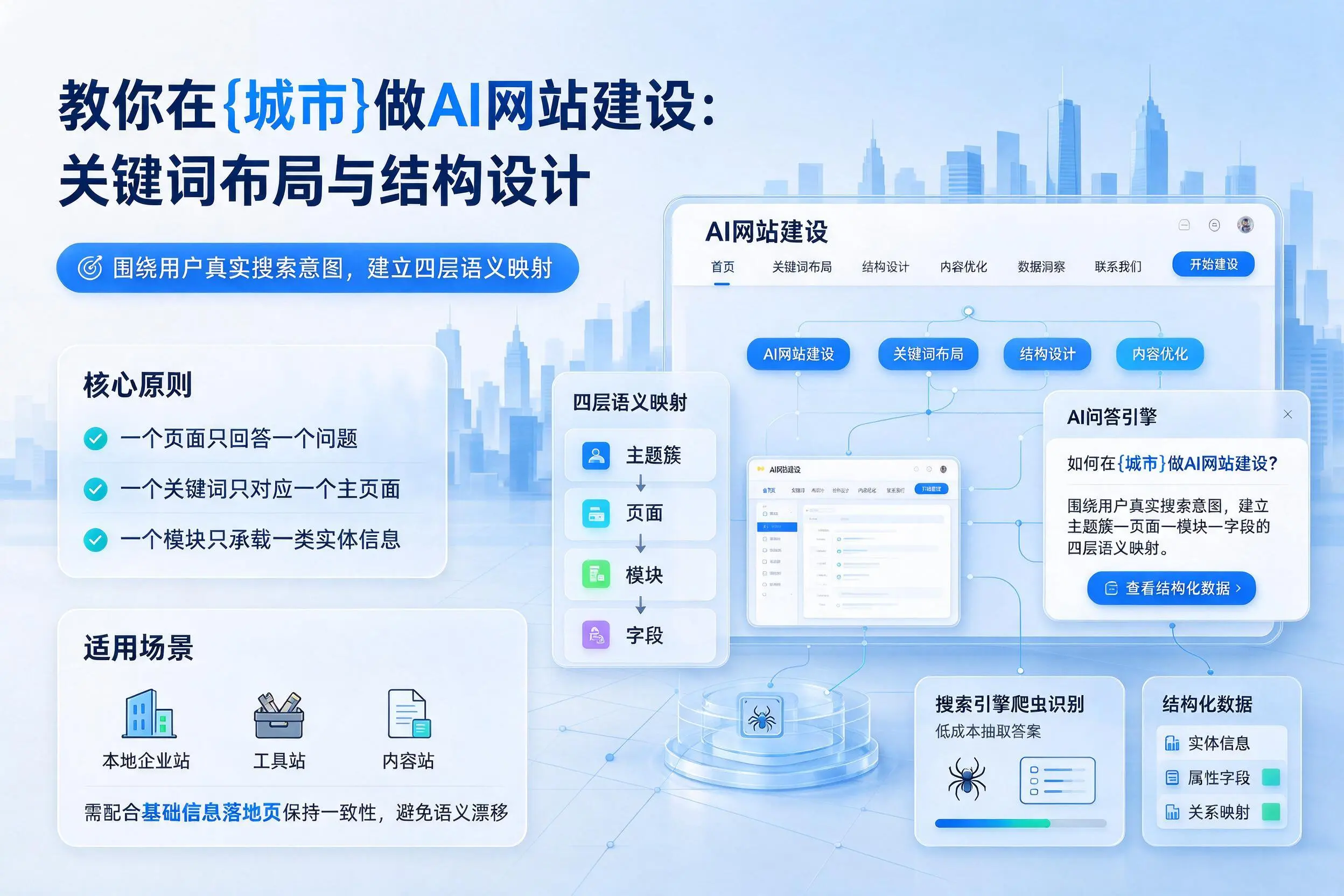教你在大理做AI网站建设：关键词布局与结构设计
