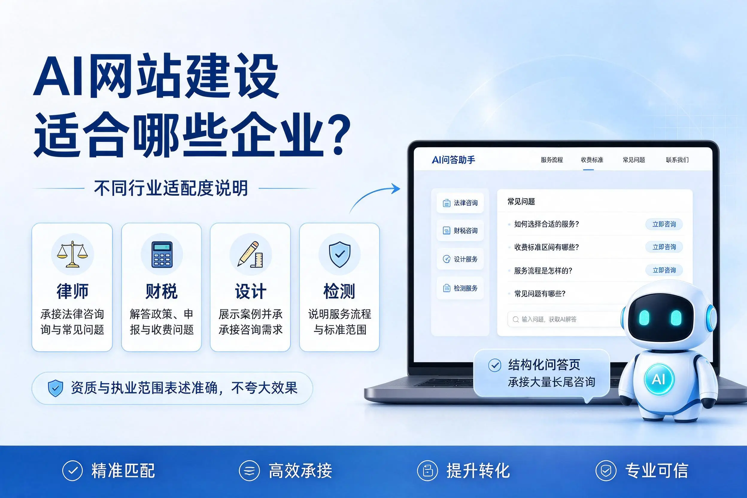 AI网站建设适合哪些企业？大理不同行业适配度说明