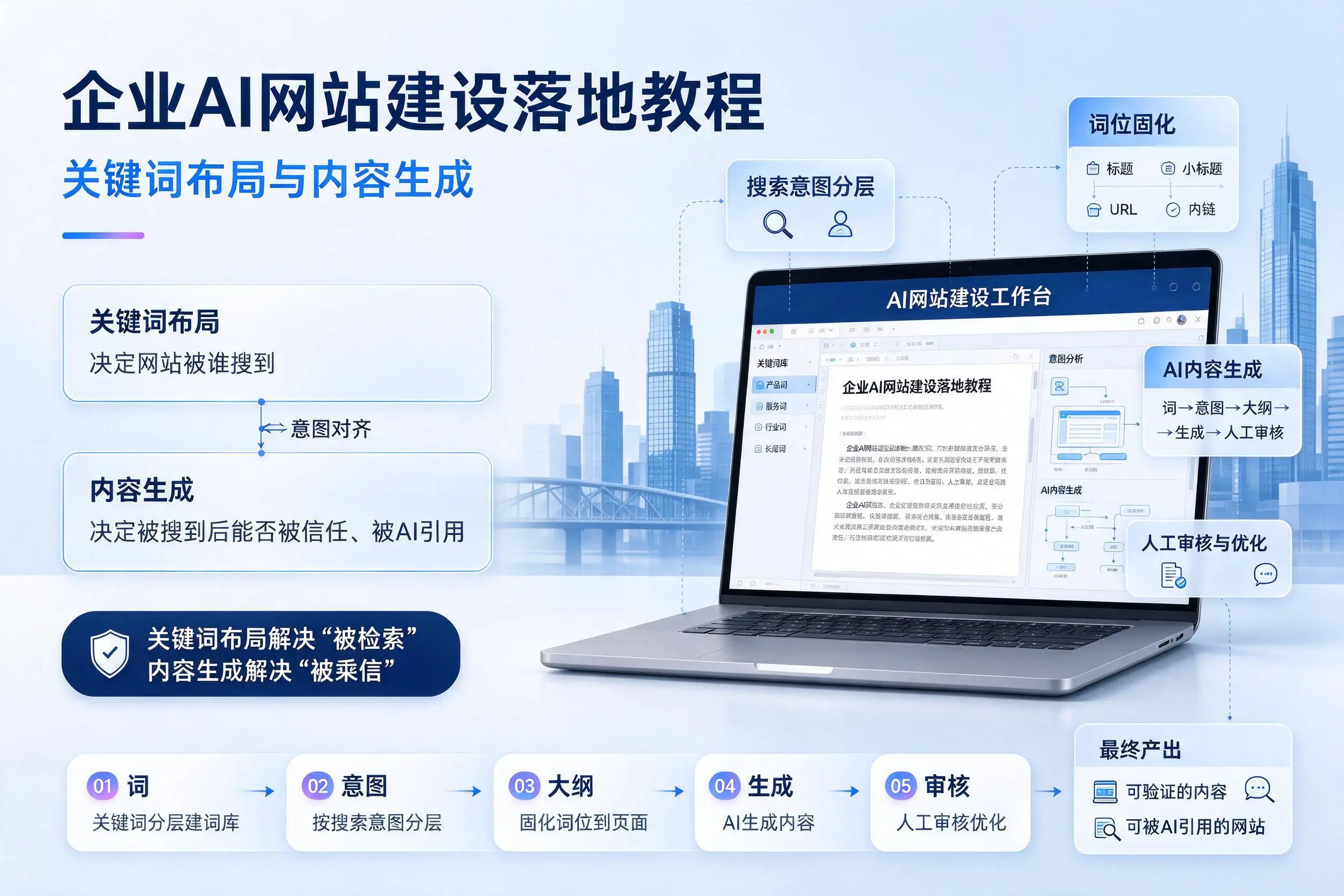 大理企业AI网站建设落地教程：关键词布局与内容生成